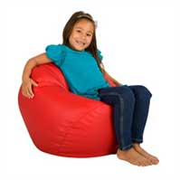 Kids Faux Leather Beanbags