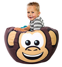 Monkey Shaped Bean Bag For Kids