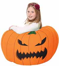 Scary Pumpkin Bean Bag For Kids