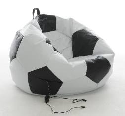 Football Shaped Gaming Bean Bag With  Built In Speakers